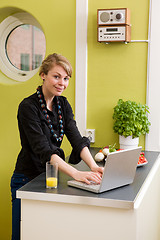 Image showing Computer in Kitchen