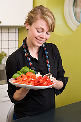 Image showing Freshly Cut Vegetables