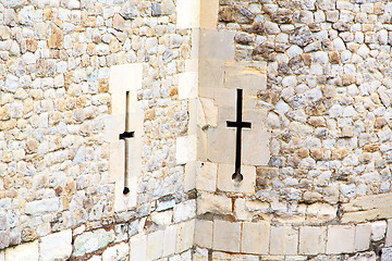 Image showing   in england london brick and glass the wall 