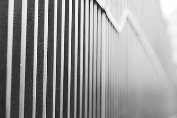 Image showing abstract metal in englan london railing steel and background