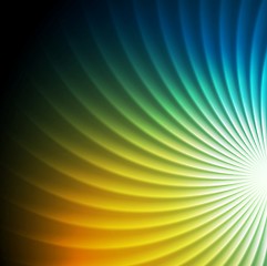 Image showing Shiny colorful swirl vector background