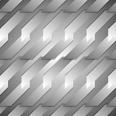 Image showing Grey tech geometric background