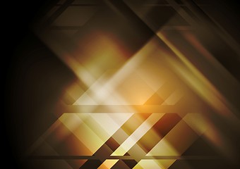 Image showing Dark hi-tech geometric abstract background