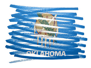 Image showing Flag illustration - Oklahoma