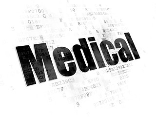 Image showing Health concept: Medical on Digital background