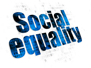 Image showing Politics concept: Social Equality on Digital background