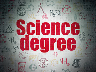 Image showing Science concept: Science Degree on Digital Paper background