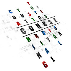 Image showing Learning concept: Course in Crossword Puzzle