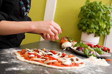 Image showing Homemade Italian Style Pizza