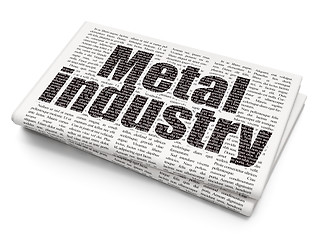 Image showing Industry concept: Metal Industry on Newspaper background
