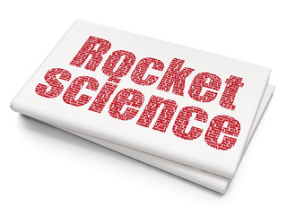 Image showing Science concept: Rocket Science on Blank Newspaper background