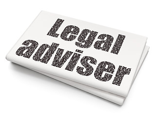 Image showing Law concept: Legal Adviser on Blank Newspaper background