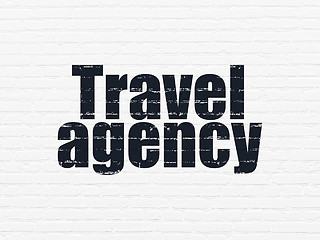 Image showing Tourism concept: Travel Agency on wall background