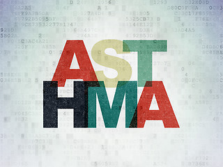 Image showing Health concept: Asthma on Digital Paper background