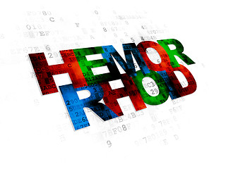 Image showing Medicine concept: Hemorrhoid on Digital background