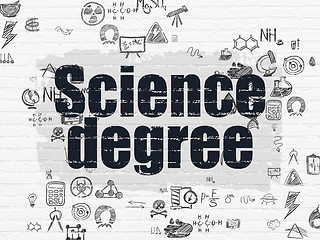 Image showing Science concept: Science Degree on wall background