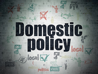 Image showing Political concept: Domestic Policy on Digital Paper background