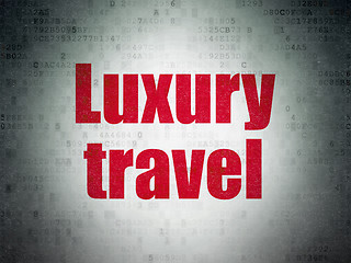 Image showing Tourism concept: Luxury Travel on Digital Paper background