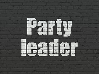 Image showing Political concept: Party Leader on wall background