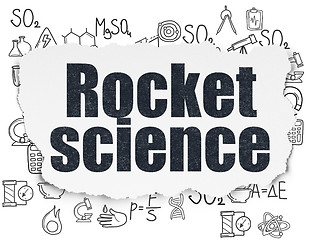 Image showing Science concept: Rocket Science on Torn Paper background