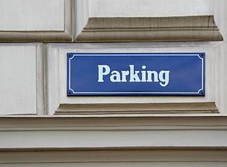 Image showing Parking Board