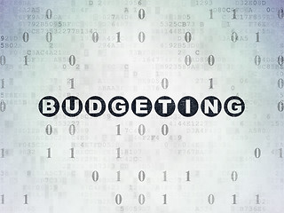 Image showing Business concept: Budgeting on Digital Paper background