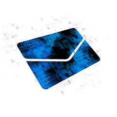 Image showing Finance concept: Email on Digital background