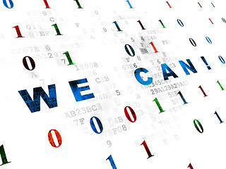 Image showing Finance concept: We can! on Digital background