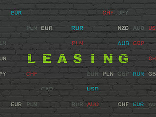 Image showing Business concept: Leasing on wall background