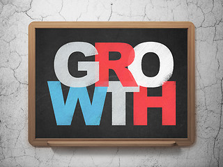 Image showing Business concept: Growth on School Board background