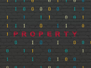 Image showing Business concept: Property on wall background