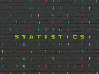 Image showing Finance concept: Statistics on wall background