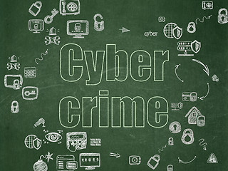 Image showing Privacy concept: Cyber Crime on School Board background