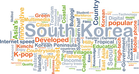 Image showing South Korea background concept