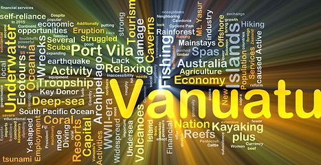 Image showing Vanuatu background concept glowing