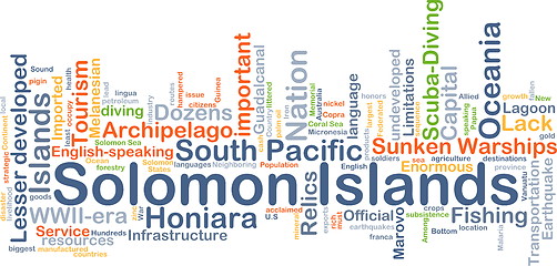 Image showing Solomon Islands background concept