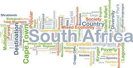 Image showing South Africa background concept