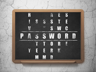 Image showing Protection concept: Password in Crossword Puzzle