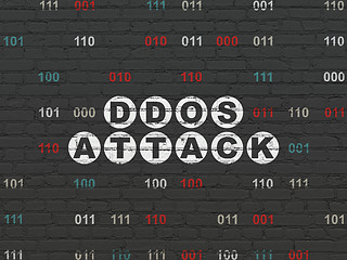 Image showing Security concept: DDOS Attack on wall background