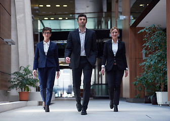 Image showing business people team walking