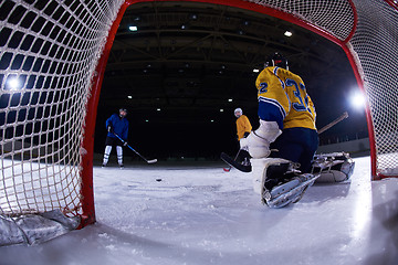 Image showing ice hockey goalkeeper