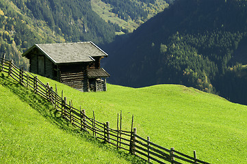 Image showing Fence and Stable