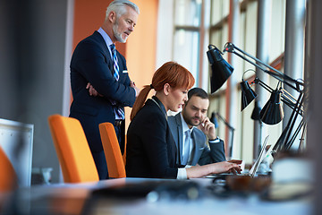 Image showing business people group on meeting