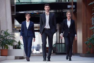 Image showing business people team walking