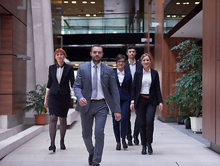 Image showing business people team walking