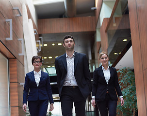 Image showing business people team walking