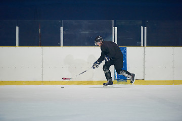 Image showing ice hockey player in action