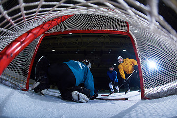 Image showing ice hockey goalkeeper