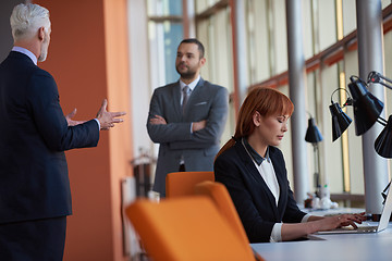 Image showing business people group on meeting