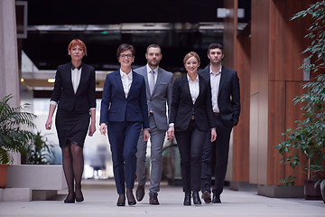 Image showing business people team walking